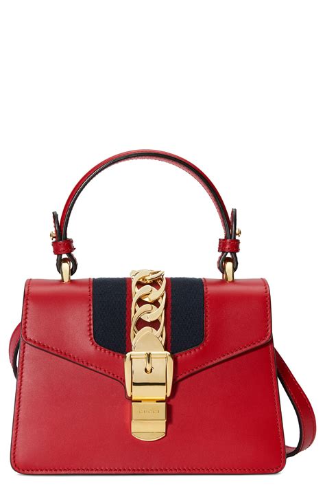 gucci sylvie leather shoulder bag|gucci sylvie top handle bag.